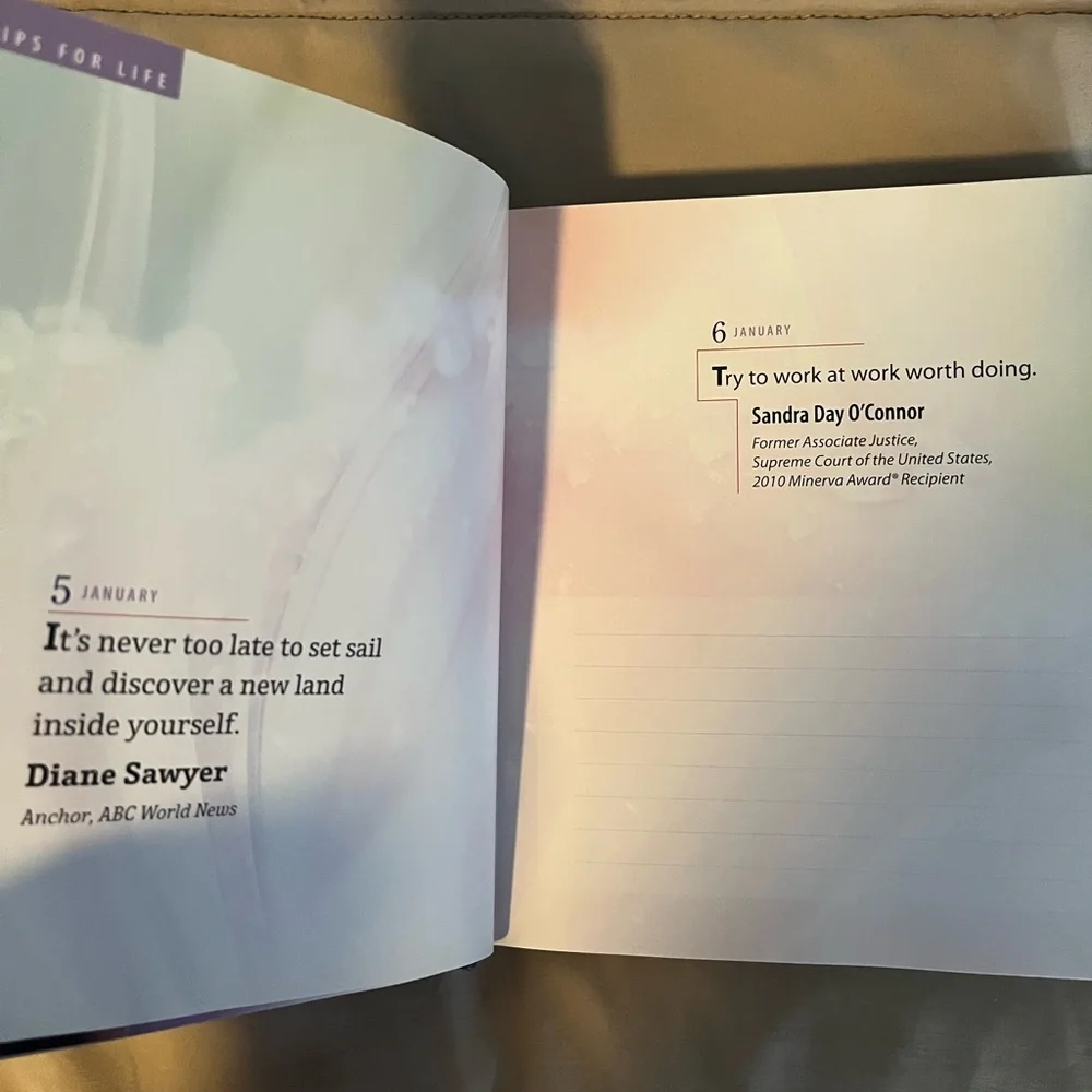 Tips For Life Book 365 Quotes For The Year From The Most Powerful Women On Earth